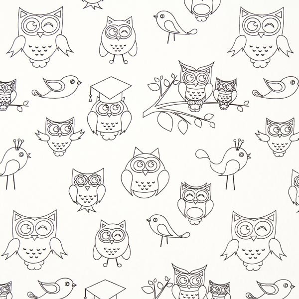 TELA ESTAMPADA BÚHOS